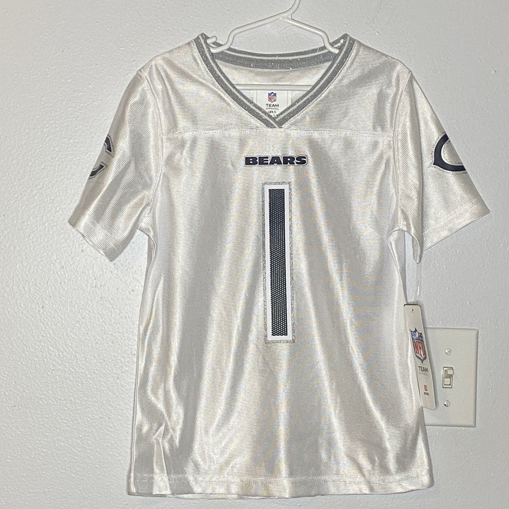 Youth Girls NFL White Fields #1 Jersey